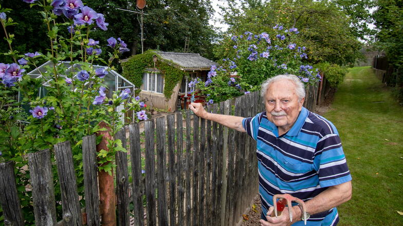 Hartmann Ulmitz gehört zu den ältesten Mitgliedern der Gartensparte Pfaffenberg. Die feierte am Wochenende ihr 75-jähriges Bestehen. Ulmitz hat seit 1965 einen Garten.