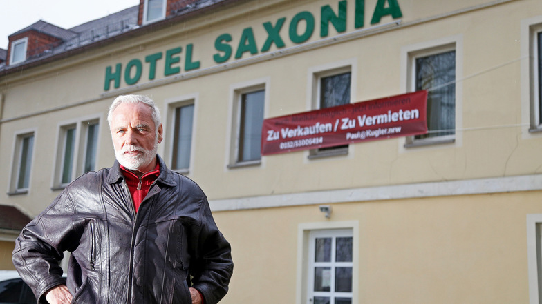 Die Asylbewerber sind raus. Jetzt sucht Paul Kugler einen Käufer oder Pächter für das Hotel Saxonia. Der Stadt hat er es vergeblich als mögliches Obdachlosenheim angeboten. Es sei aber auch gut für einen Swingerclub geeignet.