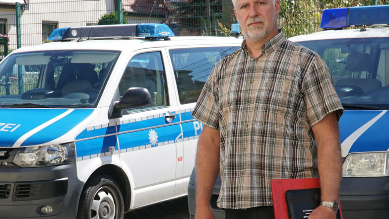 Hauptkommissar Patrick Gibron ist Leiter des Ermittlungsdienstes bei der Bundespolizei in Ebersbach.