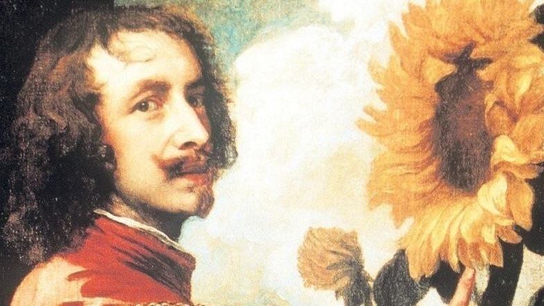 Unter den fünf Gemälden ist ein Selbstbildnis mit Sonnenblume von Anthonis van Dyck.