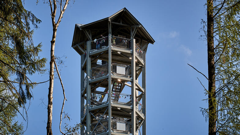 Am Weifbergturm gibt es Probleme mit Trittstufen sowie Verbindungsbalken.