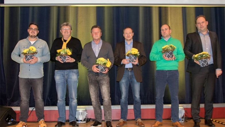 Die gewählten Aufsichtsräte (v.l.): Michael Ziegenbalg, Hans Eggert, Hans-Jürgen Dörner, Thomas Kunert, André Gasch und Lars Mai.