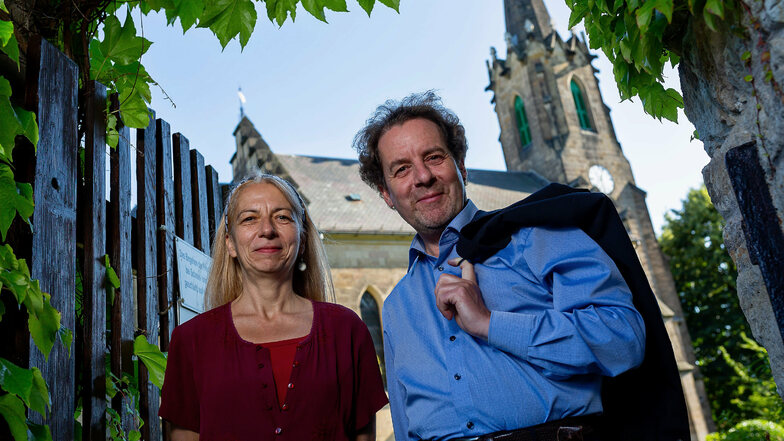 Waren 15 Jahre Pfarrers in Bad Gottleuba und hoffen nun schnell auf Nachfolger: Dorothee Fleischhack und Daniel Lamprecht.