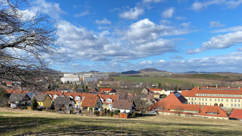 Blick auf Olbersdorf.