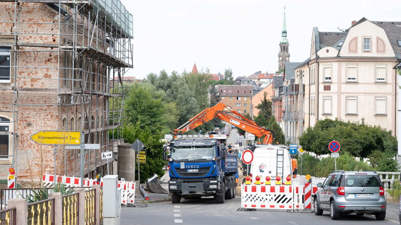 Straßenbaustellen in Radeberg: Noch ist ein wenig Geduld gefragt