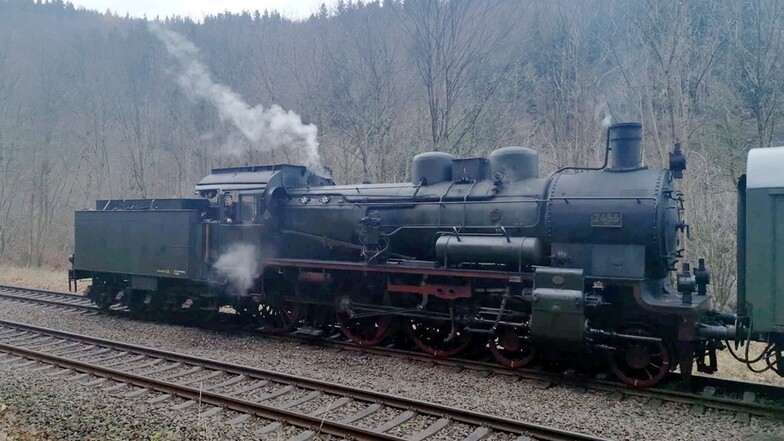 Diese 38er Dampflok fährt demnächst in der Lausitz.