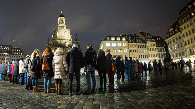 Am 13. Februar soll das Dresdner Zentrum wieder von einer Menschenkette umspannt werden.