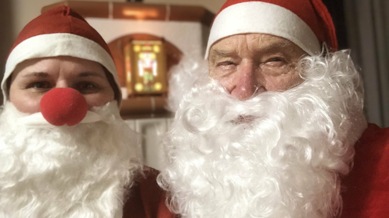 Weihnachtswichtel Birgit und Weihnachtsmann Günter haben einen außergewöhnlichen Wunsch eines Mädchens erfüllt.