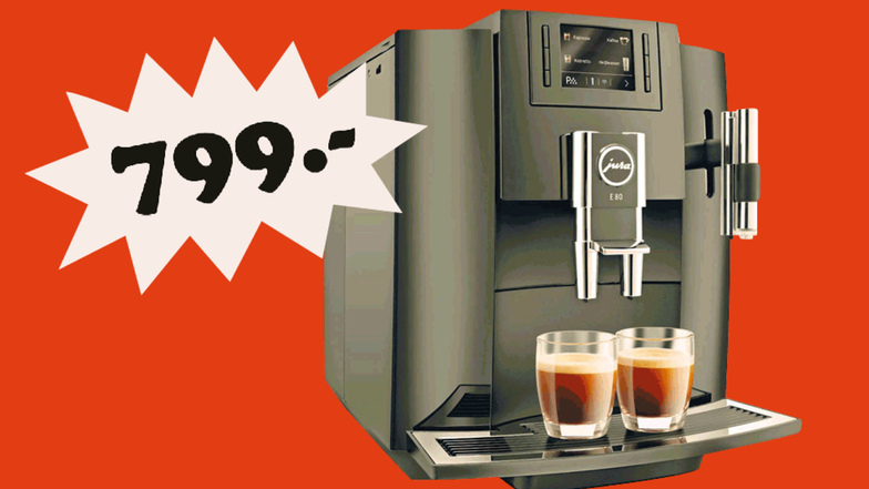 Jura E 80 Modell 2019 Kaffeevollautomat Pianoschwarz für 799 Euro¹