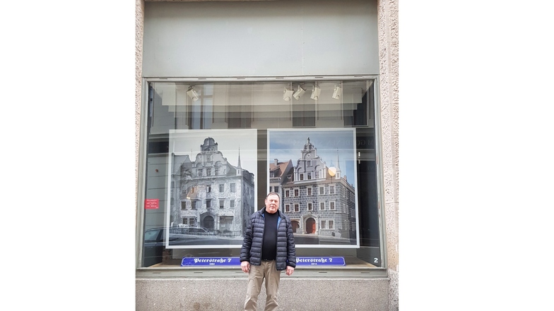 Fotograf Jörg Schöner zeigt seine Werke in den Schaufenstern des Görlitzer Kaufhauses. 