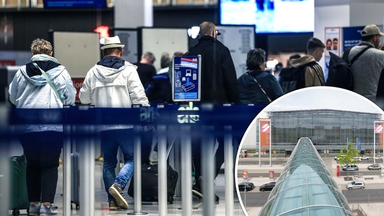 Sicherheitskontrolle am Flughafen Dresden: Mitarbeiter bekommen seit Monaten kein Gehalt