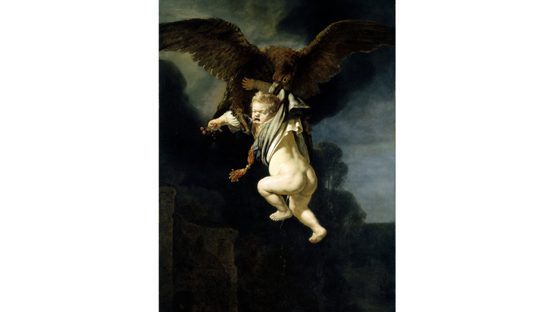 Rembrandt malte 1635 "Ganymed in den Fängen des Adlers"