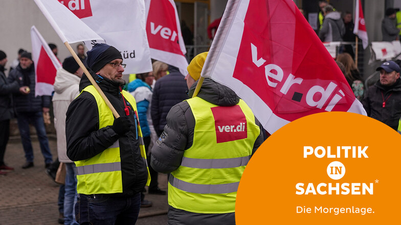Schon seit Wochen kämpfen die Beschäftigten im öffentlichen Dienst für höhere Löhne. Jetzt gibt es in Sachsen erneut Streiks.
