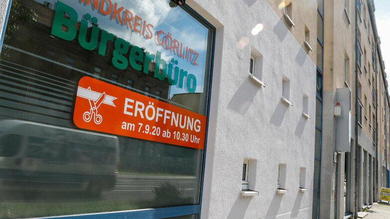 Das Bürgerbüro des Landkreises in Löbau an der Sachsenstraße.