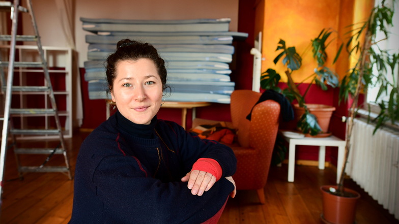Marie Mühlich vom Verein Studentisches Wohnen in Zittau sammelt Spenden für Flüchtlinge aus der Ukraine und will auch selbst Geflüchtete aufnehmen.