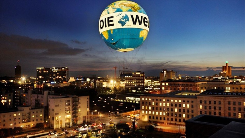Gasfesselballon über Berlin.