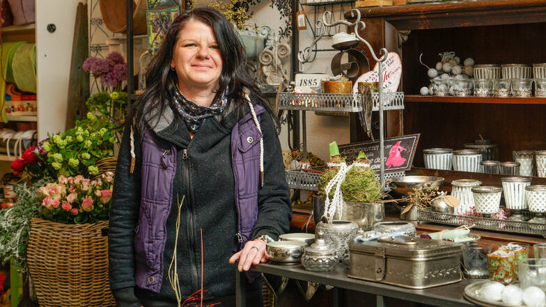 Sandra Schölzel gründete vor fünf Jahren ihr Geschäft "Blumen & mehr".