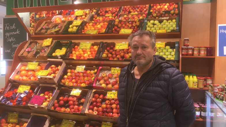 Hans-Joachim Selzer hat zum Jahresende seinen Obstladen "Tutti-Frutti" in der Löbauer Bahnhofstraße aufgegeben.