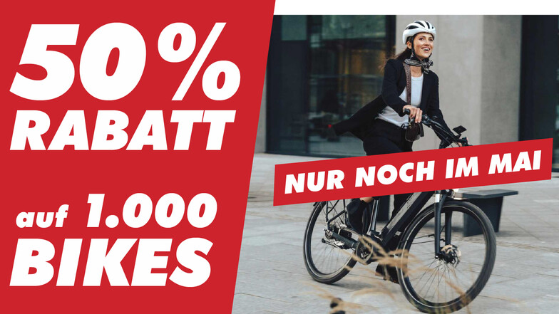 Nur noch im Mai: Bei Fahrrad XXL gibt's 50 % auf 1.000 Bikes!