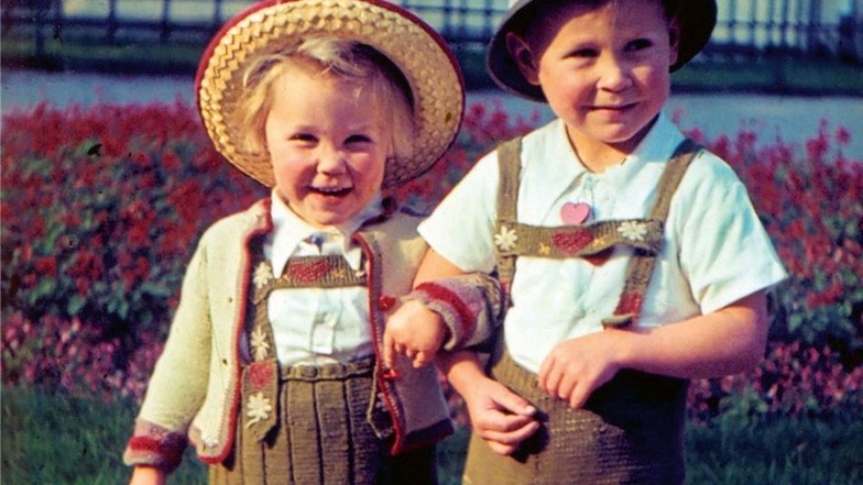 Es war eine glückliche Kindheit in Dresden: Volker Hofmann mit seiner Schwester Inge.