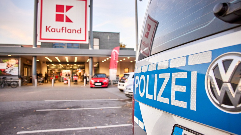 Polizeieinsatz im Supermarkt: Im Kaufland auf dem Sonnenstein wurde ein Täter überführt.