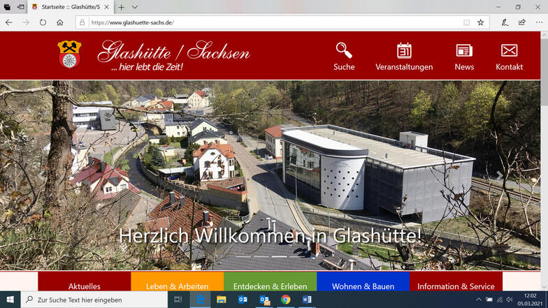 Auf der Homepage der Stadt Glashütte gibt es ab sofort mehr Informationen.