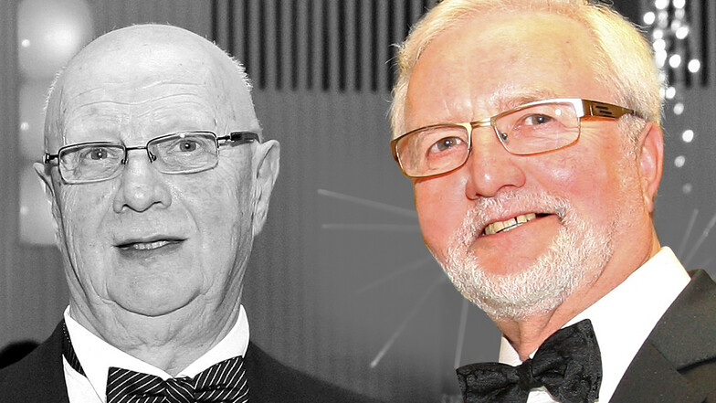 Dieter Grützner (l.) bei seinem 75. Geburtstag mit Manfred Elsner.