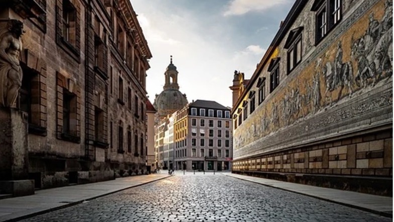 Leere Stadt Dresden