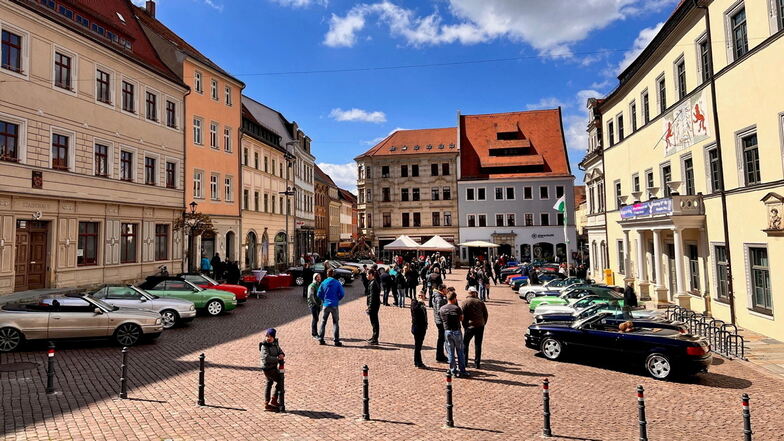 Unbedacht: Cabrio-Schaufahren in Pirna