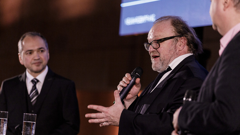 Stefan Arndt, Geschäftsführer der Produktionsfirma X Filme Creative Pool, sprach zum Neujahrsempfang über seine Görlitz-Vorhaben.