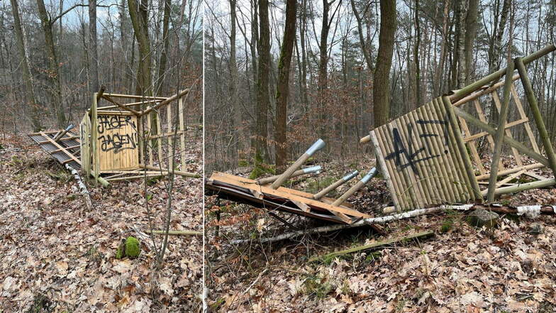 Hochsitze in Coswig zerstört: Jäger haben militante Tierrechtler im Verdacht