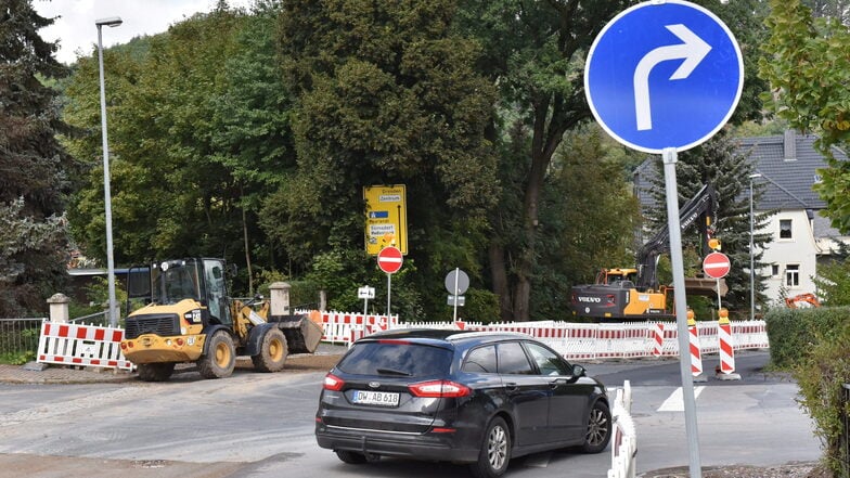 Freital: Verkehr auf Rabenauer Straße weiter beeinträchtigt
