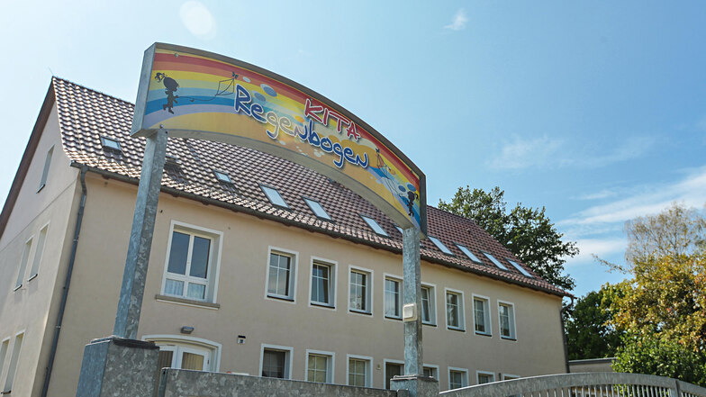 Die Kindertagesstätte Regenbogen in Schirgiswalde.