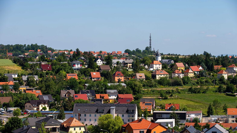 Blick auf den Bannewitzer Ortsteil Possendorf, von wo aus die Geschicke der Gemeinde geleitet werden.