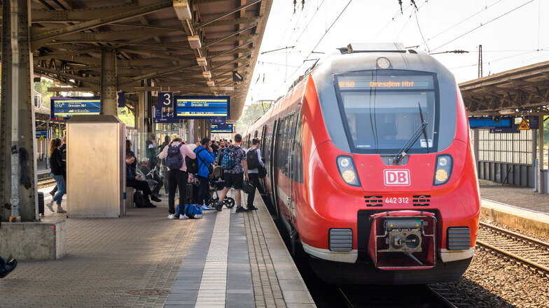 Die aus Leipzig kommende Regionalbahn wollte gerade den Riesaer Bahnhof verlassen, als ihr ein Zug aus Richtung Dresden entgegenkam. Wie das passieren konnte, klären gerade  Experten.