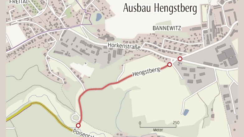 Im Januar soll es mit der Instandsetzung des Hengstberges zwischen Poisental- und Horkenstraße losgehen. Dafür wird sie voll gesperrt.