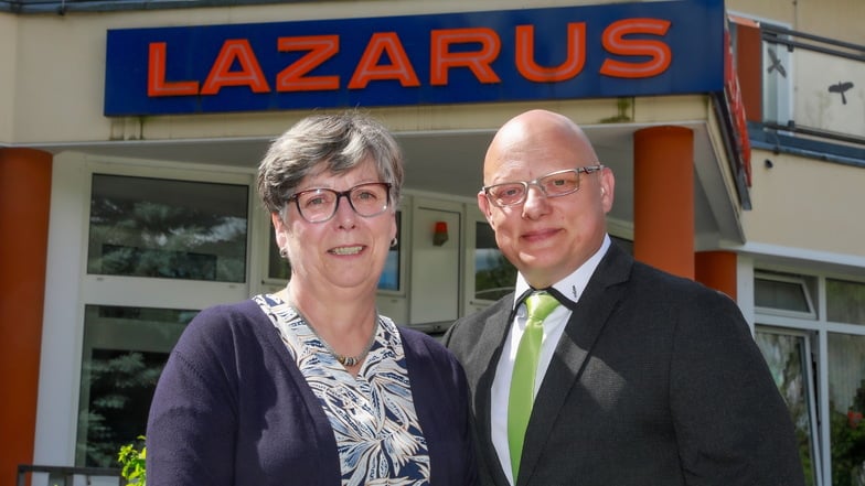 Barbara Limburger hat die Leitung des Lazarus-Heims in Waltersdorf an René Überschär übergeben.