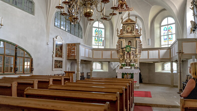 Ein Blick in die Kirche in Königswartha. Sie wird ab Januar gemeinsam mit den Gemeinden Neschwitz, Milkel-Luppa, Quatitz und Klix ein Kirchspiel bilden.
