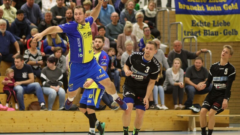 Der Handballer Aurelius Stankevicius ist oft zu schnell für seine Gegner.