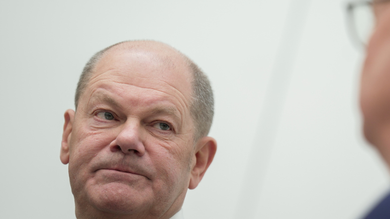 Bundeskanzler Olaf Scholz (SPD) sieht aktuell kein Scheitern der Ampel bis zur Wahl.