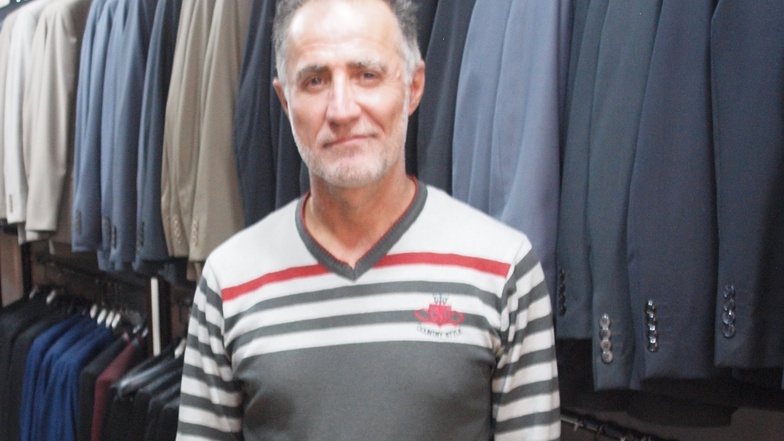 Mohanad Hanna Yousif in seinem Geschäft in Karakosch. 