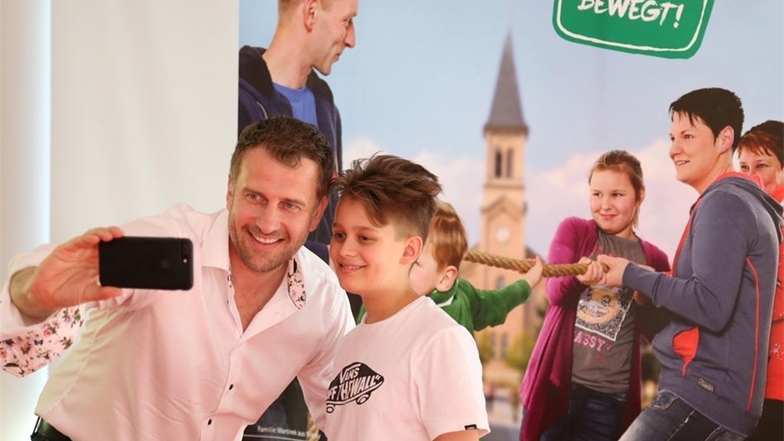 Selfie mit Jury-Mitglied René Kindermann.