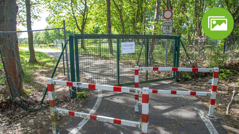 Der Dammkronenradweg am Stausee Quitzdorf war monatelang geschlossen. Wer dafür gesorgt hat, darum gibt es ein Rätselraten. Seit diesem Donnerstag soll er wieder geöffnet sein.
