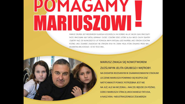 Mit diesem Plakat versuchen Unterstützer auf Mariuszs Geschichte aufmerksam zu machen.