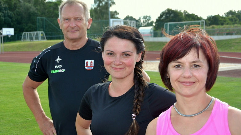 Im letzten Jahr initiierte Sophie Hennig zusammen mit Viviane Baumert (rechts) und Mario Gnannt, Chef vom SC Motor Wilsdruff, die Gründung einer Leichtathletik-Abteilung in Wilsdruff.