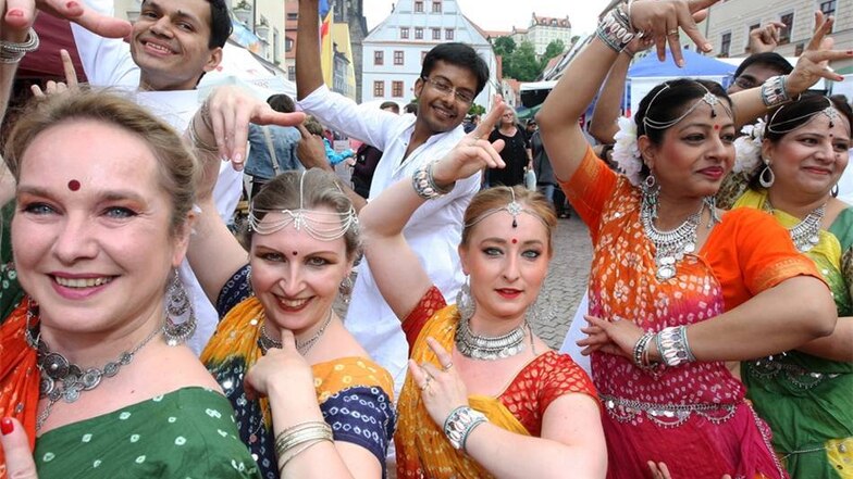 Sanskriti Dresden - eine indische Gruppe zeigt Tanz und Kultur Indiens.