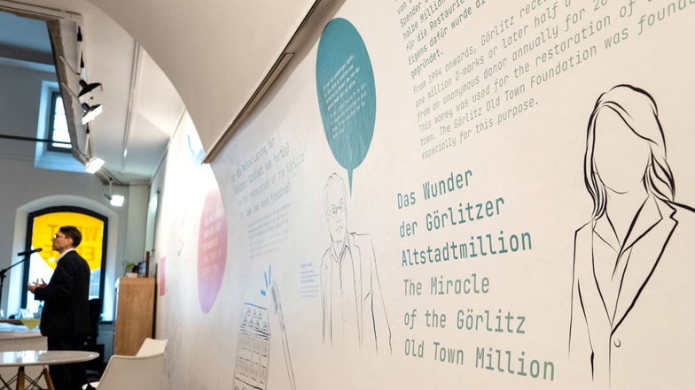 Auch der Görlitzer Altstadtmillion und ihrem anonymen Spender ist eine Wand gewidmet.