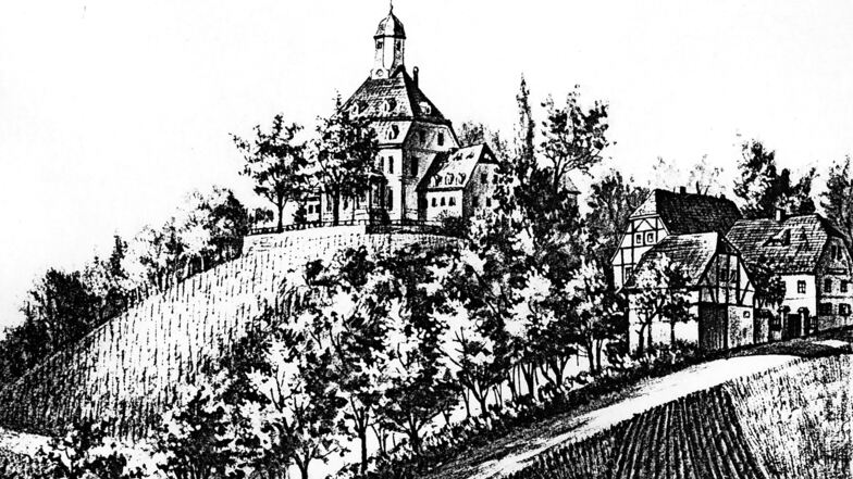 1795 im Auftrag von Junker Carl Albrecht von Nimptsch erbaut, das Pesterwitzer Jochhöhschlösschen.