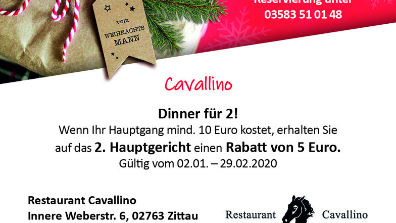 Restaurant Cavallino, Innere Weberstr. 6, 02763 Zittau