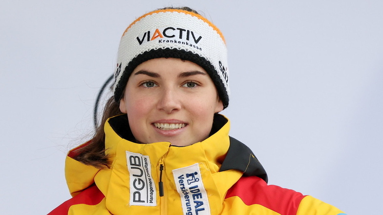 Bobpilotin Kim Kalicki macht sich Hoffnung auf WM-Medaillen in St. Moritz.